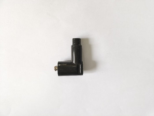 O conector do fio da vela de ignição de 30KV 1KΩ com resistor de PBT 90 graus dobrou-se